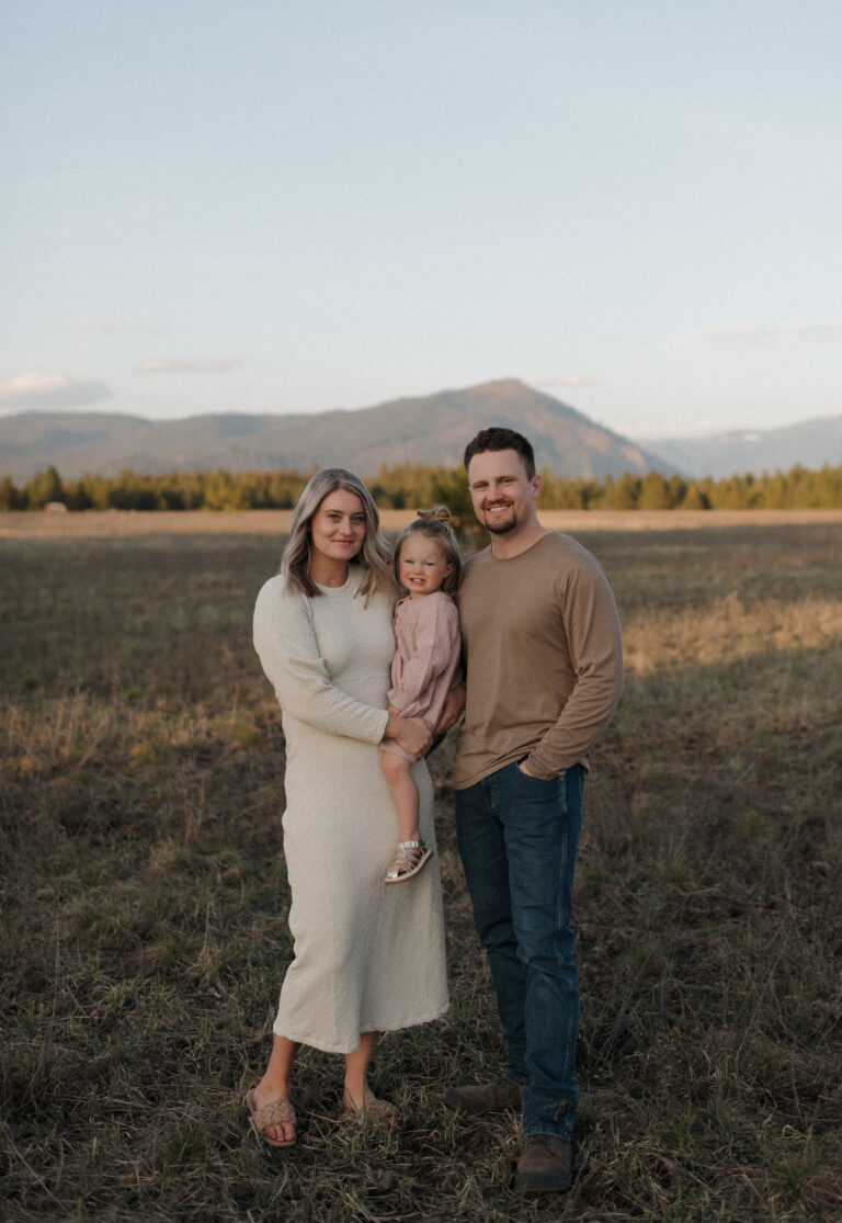 Wyatt Watts, owner of Watts Built with his family.
